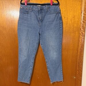Madewell Classic Blue Cropped Jeans